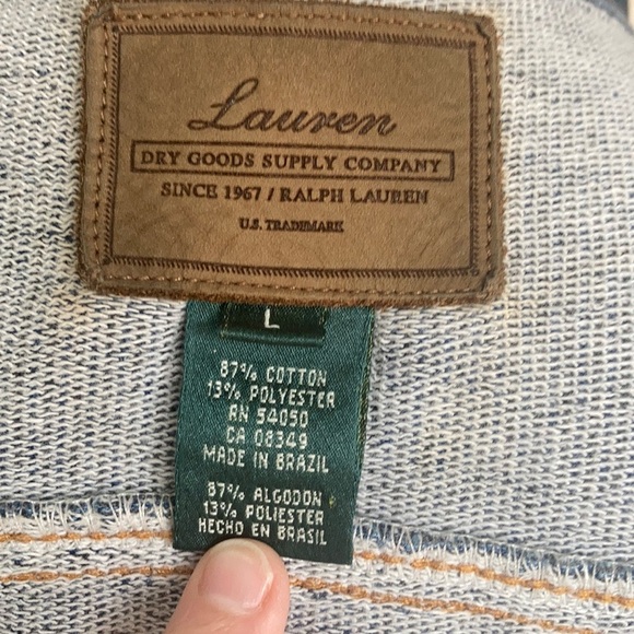 Lauren Dry Goods Supply Co zip close jean jacket - Picture 12 of 15